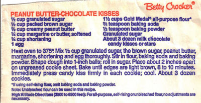 Peanut Butter Chocolate Kisses