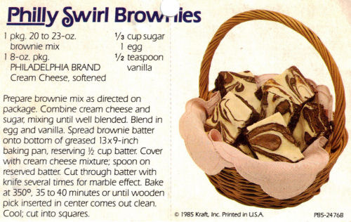 Philly Swirl Brownies Recipe