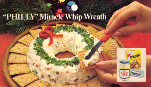 Philadelphia Cream Cheese And Miracle Whip Wreath