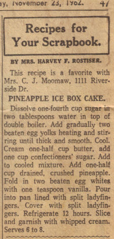 Pineapple Ice Box Cake Recipe