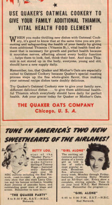 Vintage Quaker Oats Recipe Folder - Click To View Larger