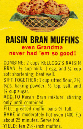 Kellogg's Raisin Bran Muffins Recipe