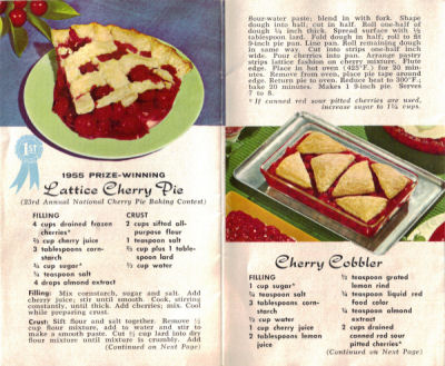 New Recipes For Red Cherries - Vintage Booklet - Click To View Larger