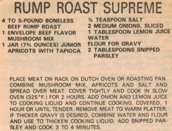 Rump Roast Supreme Recipe