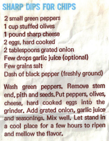 Sharp Dips For Chips Recipe Clipping