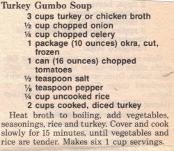 Turkey Gumbo Soup Recipe