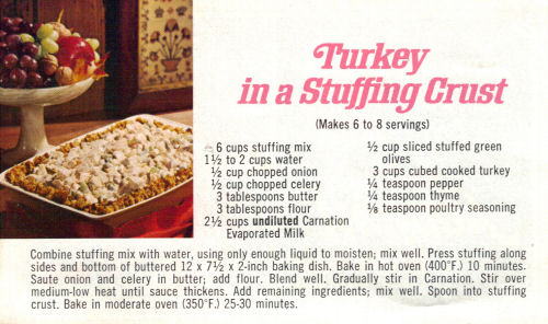Turkey In A Stuffing Crust Casserole Recipe