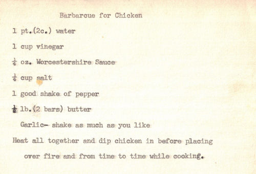 Recipe For Chicken Barbecue Sauce