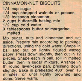 Recipe For Cinnamon Nut Biscuits