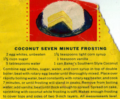 Coconut 7 Minute Frosting Recipe