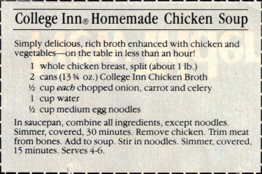 College Inn Homemade Chicken Soup Recipe Recipecurio Com