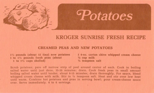 Creamed Peas & New Potatoes Recipe