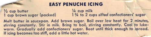 Easy Penuche Icing Recipe Clipping