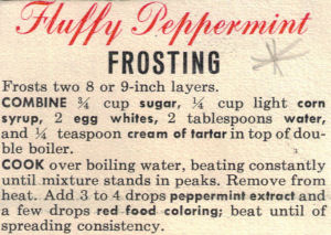 Fluffy Peppermint Frosting Recipe