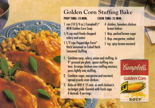 Golden Corn Stuffing Bake Recipe