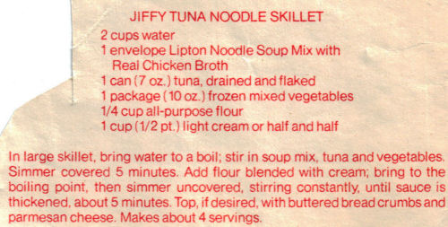 Recipe For Jiffy Tuna Noodle Skillet