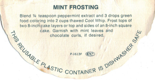 Cool Whip mint Frosting Recipe