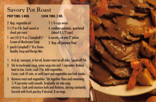 Savory Pot Roast Recipe
