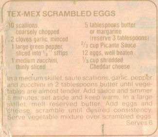 Recipe For Tex-Mex Scrambled Eggs