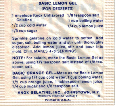 Recipe For Basic Lemon Gel