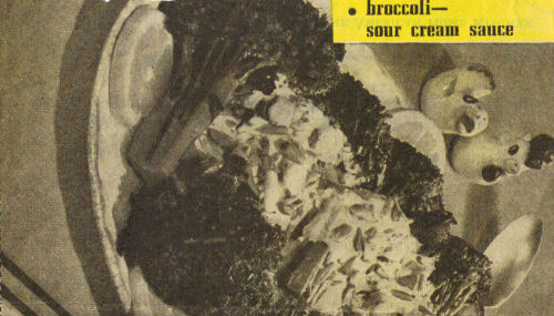 Vintage Recipe For Broccoli Sour Cream Sauce