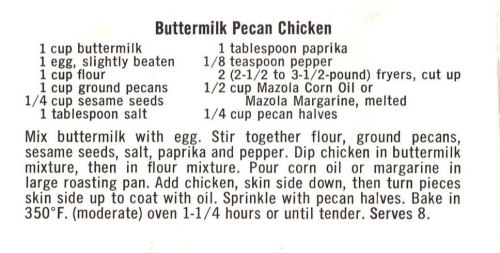 Recipe For Buttermilk Pecan Chicken