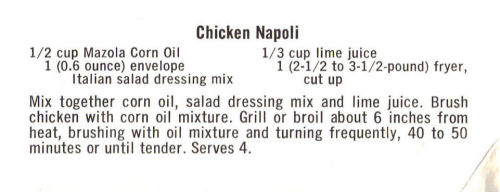 Recipe For Chicken Napoli