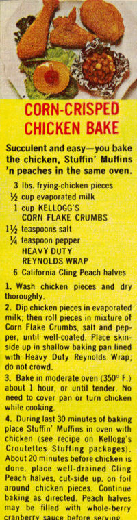 Recipe Clipping For Corn-Crisped Chicken Bake