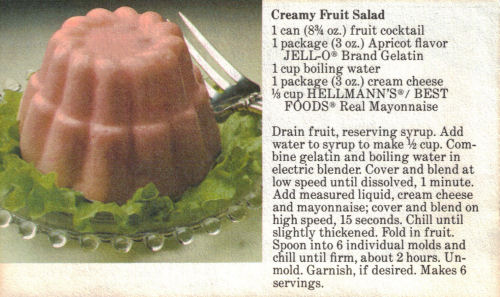 Recipe Card For Creamy Fruit Salad