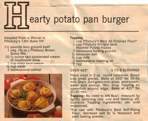 Hearty Potato Pan Burger Recipe