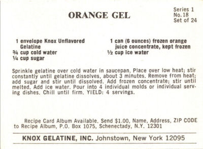 Recipe For Orange Gel