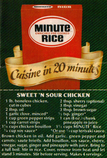 Recipe For Oriental Sweet 'N Sour Chicken