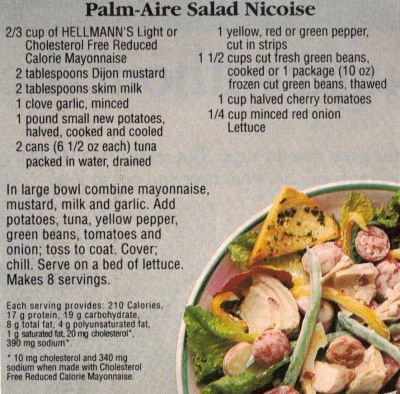 Recipe Clipping for Palm-Aire Salad Nicoise