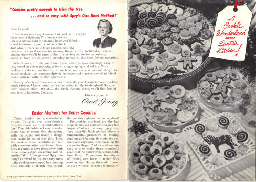 Inside Cover and Page 1 of Cookbook - Click To View Larger Size