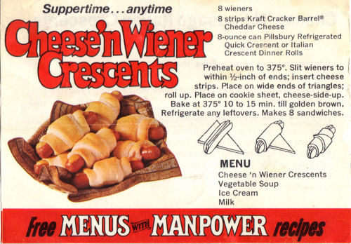Recipe For Cheese 'n Wiener Crescents
