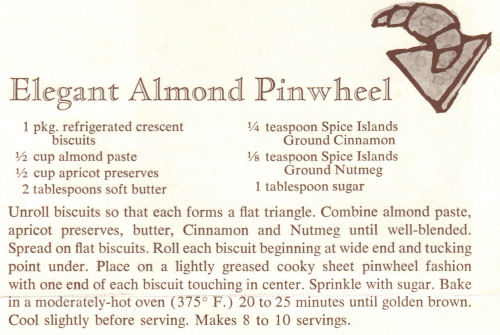 Recipe For Elegant Almond Pinwheel