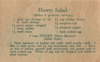 Fould's Vintage Hearty Salad Recipe