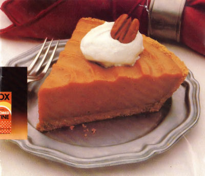 Recipe Clipping For No-Bake Pumpkin Pie