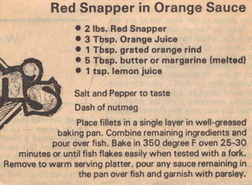 Recipe For Red Snapper