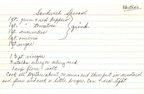 Canning Recipe For Sandwich Spread