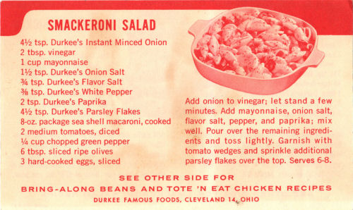 Recipe For Smackeroni Salad