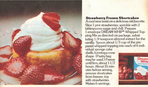 Recipe Card For Strawberry Frozen Shortcakes