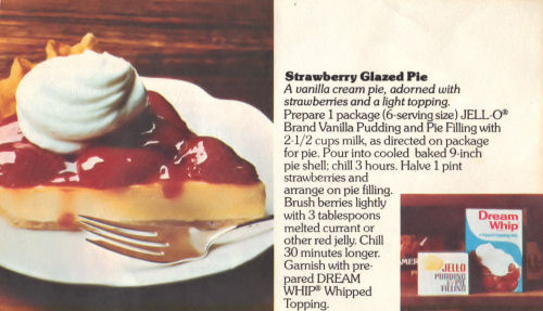 Recipe Clipping For Strawberry Glazed Pie