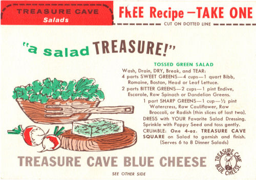 Recipe Card For Tossed Green Salad