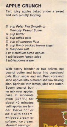 Recipe Clipping For Apple Crunch