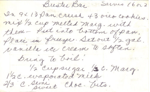 Part 1 Of Buster Bar Recipe