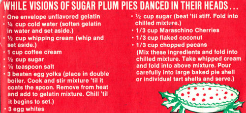 Recipe Clipping For Holiday Pie