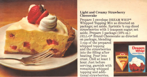 Recipe Card For Light & Creamy Strawberry Cheesecake