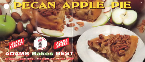 Pecan Apple Pie Recipe Slip