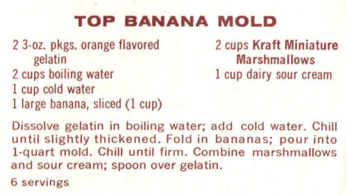 Recipe Clipping For Top Banana Mold